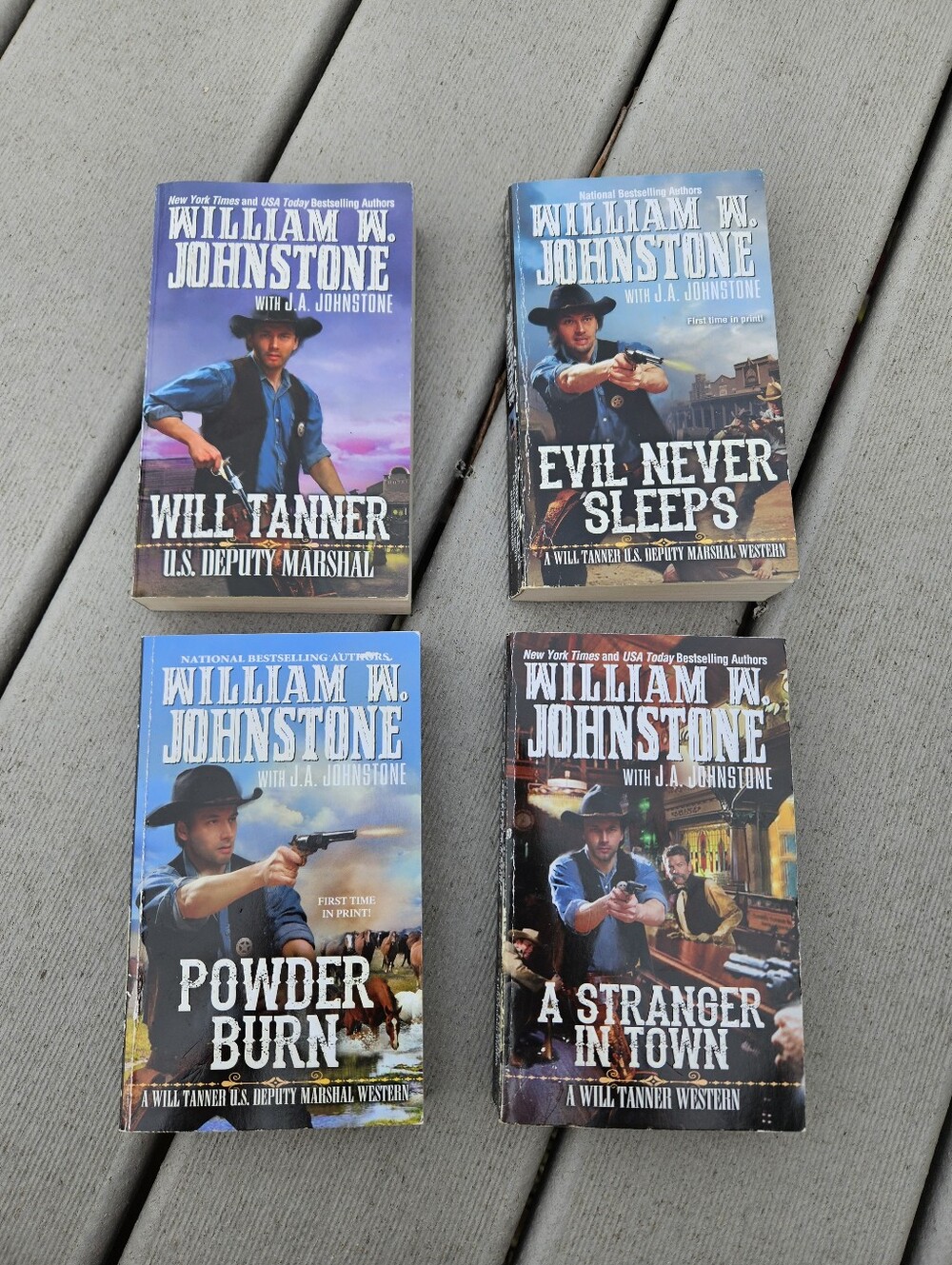 William W Johnstone 4 Western Book Lot Will Tanner Cowboy Frontier Outlaw Fictio